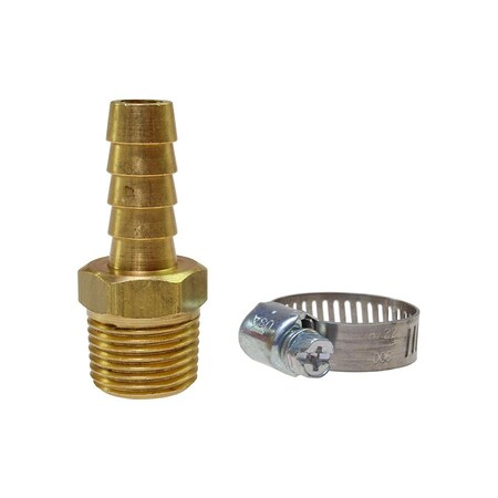 Coilhose Pneumatics HOSE RPR KIT 1/4" ID X 1/4" MPT BARB & AMRK01